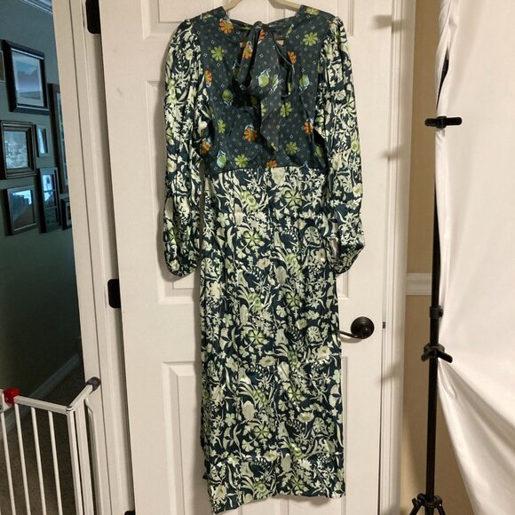 Damson Madder Stormi Tie-Back Dress Size 14 [US Size 10] NWOT - Picture 5 of 12